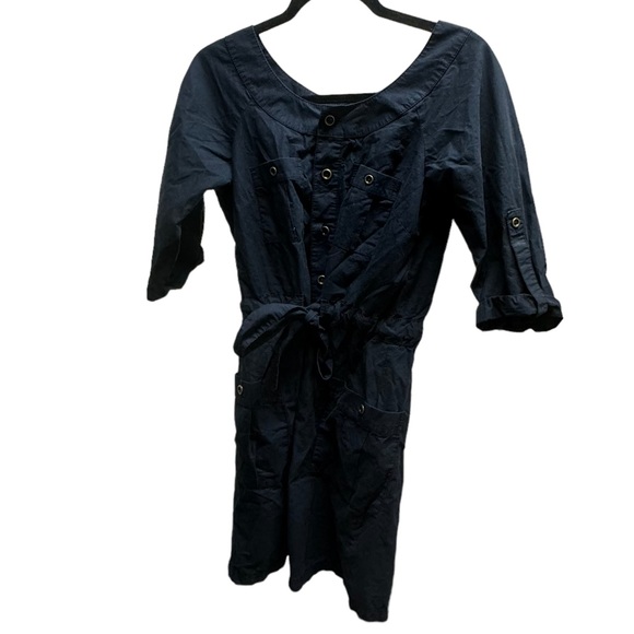 Ann Taylor | LOFT | Gorgeous Button Down‎ Navy Dress | Excellent Condition! 0022 - Picture 1 of 7